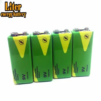 100% Originálne Hračky Dymu 9V 1200mAh nabíjateľné batérie Nízka cena a vysoká kvalita pre nástroje Ni-MH batérie balenia Obrázok 2