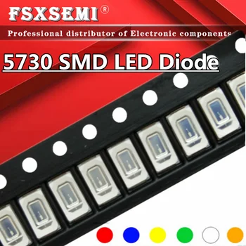 100ks 5730 SMD LED Červená Žltá Zelená Biela Modrá light emitting diode Jasné Svetlo LED Dióda Nastaviť