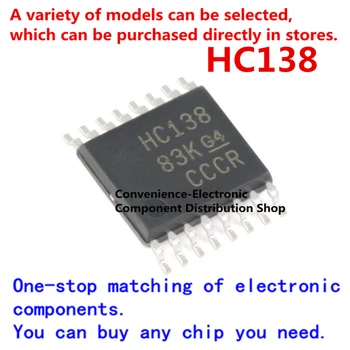 10PCS/PACK HC138 74HC138PW SN74HC138PWR SMD 74HC138PWR TSSOP-14 šesť-kanálovej invertor na čip čip