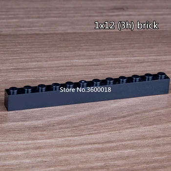 10pcs/veľa Decool tehly Kompatibilné 6112 1x12 (3h) MOC Stavebné bloky, hračky Tehál DIY bloky tehly časti nastavenie