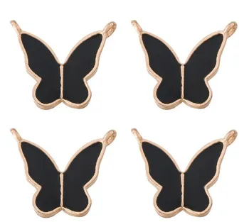 10pcs/veľa motýľ Zliatiny Odkvapkávanie Oleja Prívesky pre DIY Handmade Šperkov Náhrdelník Príslušenstvo fg4s Obrázok 2