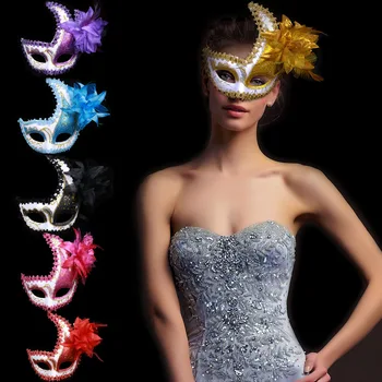 10pcs Ženy, Dievčatá Maškaráda Kvet Maska grécky Roman Benátske Masky, Kostýmy pre Halloween Cosplay, Karneval, Party, Ples Ples