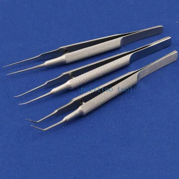11 cm Nerez Guľatý Rukoväť Micro Pinzety Viečka Pinzety Zub Platformu, Oftalmologické Nástroje Nástroje Chirurgia