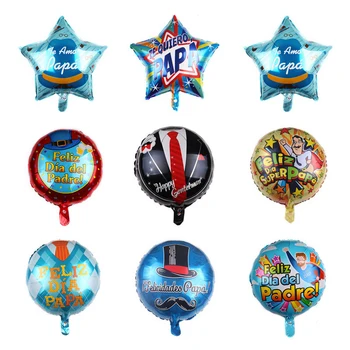 18-Palcové Koleso Deň otcov Série Balóny španielsky Deň otcov Party Dekorácie Hliníkovej Fólie Balón Party Dekorácie