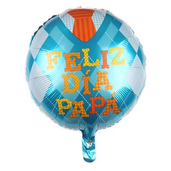 18-Palcové Koleso Deň otcov Série Balóny španielsky Deň otcov Party Dekorácie Hliníkovej Fólie Balón Party Dekorácie Obrázok 2