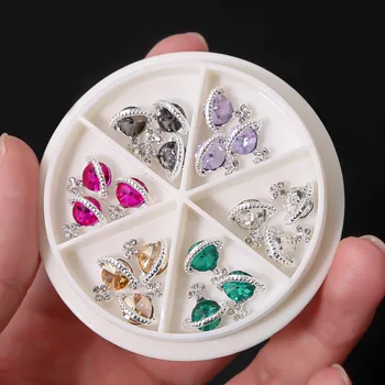 1Box Zirkón Zliatiny Planéty Nechtov Charms Diamanty Luxusné Lesklé Kamienky na Nechty Umenie Časti Mix Crystal Dekorácie Nechtov Dodávky Obrázok 2