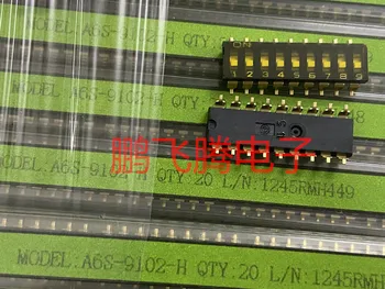 1PCS Japonsko A6S-9102-H SMD dial kód prepnite 9-bitové 2.54 mm ihrisku ploché dial kódovací spínač Obrázok 2