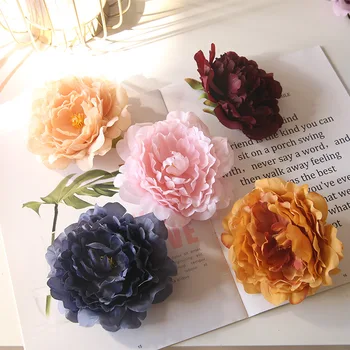 2 ks Umelých Pivónia, Kvety, Svadobné Kytice Svadobné Nevesty, Dekorácie Ruže DIY Zápisník