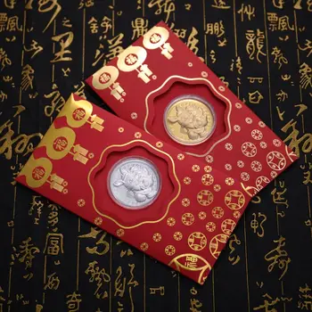 2023 Rok Králik Pamätné Mince Čínskeho Zverokruhu Suvenír Výzvou Mince Lunárny Kalendár Zbierku Umeleckých Remesiel Darček