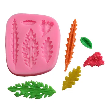 3D Jedlo-Silikónu Formy Leaf Tvary Torte Čokoláda, Cukrovinky, Jello Silikónové Zdobenie Formy Nástroje Darček