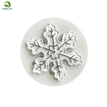 3D Veselé Vianoce Silikónové Formy Cake Decoration DIY Fondant Snowflake Tortu Formy Sugarpaste Cukrovinky, Čokoláda Gumpaste Cookie Plesní