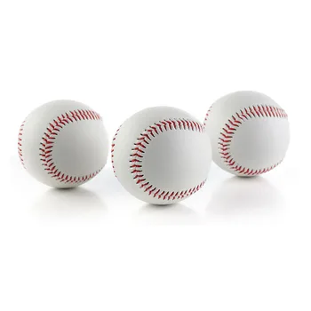 3ks Baseball Č. 9 Softball Hardball Výcvik Ručné Loptu Fitness Produkty, Biela Bezpečnosť Dieťa Baseballs Mužov Praxi Tímová Hra Obrázok 2