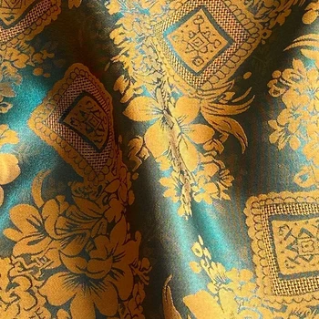 4 Farby K Dispozícii!114 CM Široký 23 MM štítky na Jacquardove Hodváb Viskózový Satin Textílie pre Letné jednodielne šaty, Tričko Oblečenie X033 Obrázok 2