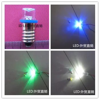 6.3 V E10 žiarovka LED žiarovka lampa crystal lampu perom skrutku žiarovka svetla experiment červená žltá modrá zelená biela Obrázok 2