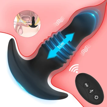 7 Frekvencia Bezdrôtové Diaľkové Ovládanie WearableProstate Masér Análny Vibrátor Plug Prostaty Orgazmus Stimulátor Sexuálne Hračky Pre Dospelých