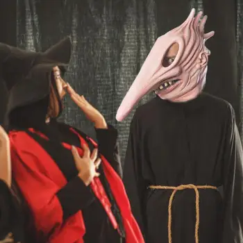 Adam a Barbara Halloween Horror Maska Latexová Cosplay Maska Tokio Vlkolak Dizajnér Cosplay Halloween Kostým, Maska na Tvár Fashion Obrázok 2