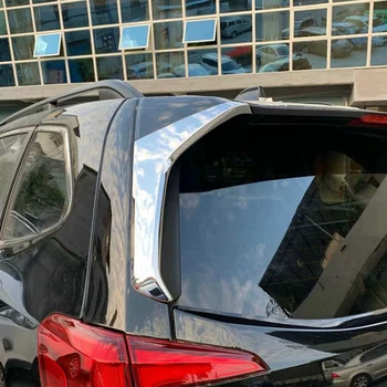 Auto Chrome Silver Zadné Okno, Spojler, Bočné Canards Splitter Zadný Spojler Auto Styling Pre Subaru Forester 2019-2022 Obrázok 2