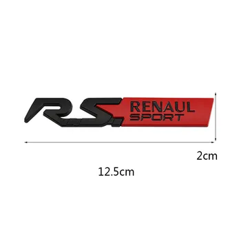 Auto Nálepky Znak Obtlačok na Renault RS Sport Clio Scénické laguna Logan Megane Koleos Sandero Safrane Vel Satis Arkana Talizman Obrázok 2