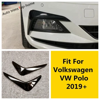 Auto Svetlometu Svetlomet Viečka Pásy Nálepky Kryt Výbava Pre VW Volkswagen Polo 2019 2020 2021 Predný Nárazník na Čítanie Svetlo Obočie
