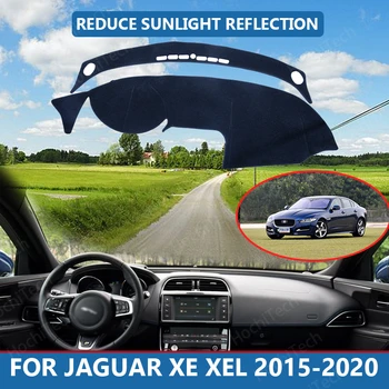 Auto Vnútorné Panel Kryt Capet Cape Jaguar XE XEL 2015-2020 Dashmat Slnečník Pad Kryt Dash Mat