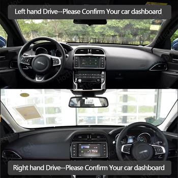Auto Vnútorné Panel Kryt Capet Cape Jaguar XE XEL 2015-2020 Dashmat Slnečník Pad Kryt Dash Mat Obrázok 2