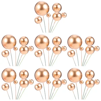 Ballstoppers Cupcake Vložiť Picksdessert Dekorácie Mini Balónová Výzdoba Insertssilver Vybrať Zlato Diy Dekor Cakesballoons