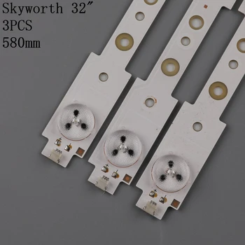 beented 3 Kusy Nových LED pásy pre SW32 SW 32 3228 07 LBUA-SDL320X1-SO8B 7 Led 580 mm x 20 mm Obrázok 2
