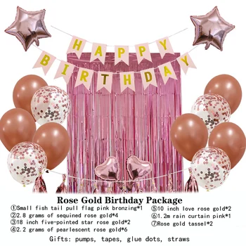 Bohatá Rose Gold Tému Macaron Kovové Balón Garland Arch Svadby, Narodeninové Balóny, Dekorácie, Party Balóny Pre Deti Baby Sprcha