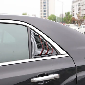 Bočné Okná Žalúzie Air Vent Lopatka Odtiene Kryt Žalúzie Výbava ABS pre Chrysler 300/300C 2011-2022 , Uhlíkových Vlákien Obrázok 2