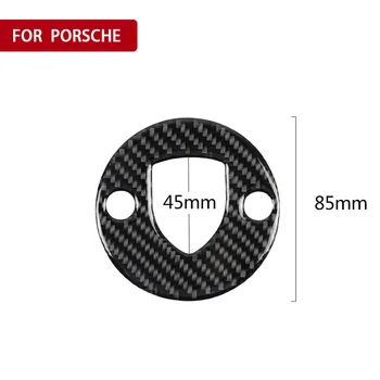 Carbon Fiber Volant Nálepku Krytu Výbava Pre Porsche Macan 2014-2019 Interiéru Vozidla Styling