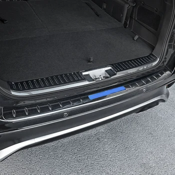 Carbon Fiber Zadný Nárazník Chránič Krok Panel Boot Kryt Prahu batožinového priestoru Výbava Auto Príslušenstvo Toyota Highlander XSE 2021 2022