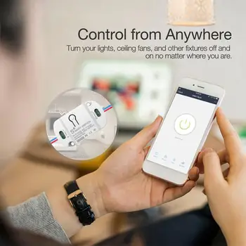 CORUI Tuya Wifi Smart Switch Modul 10/16A Bezdrôtový Automatizácie Prepínač Casa Inteligente Kompatibilný S Ifttt Tuya Alexa Google Obrázok 2