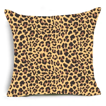Dekor pre Domáce Vankúš Animal Print Leopard Objať obliečka na Vankúš Krátke Hromadu Pohovka Kreslo Dekoratívne Pillowcover Nové Obrázok 2