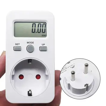 Digitálny Wattmeter Energie LCD Monitor Napájania Elektrickej energie Elektrické Meter Použitie Monitorovanie Zásuvky Plug EÚ