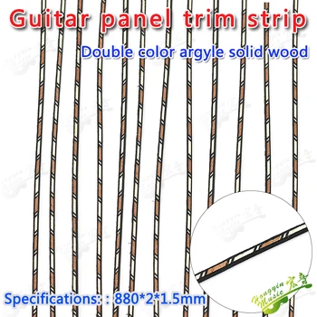 Dvojité farba argyle gitara panelu edge masívneho dreva výbava line Gitara materiál príslušenstvo masívneho dreva okraja pásky