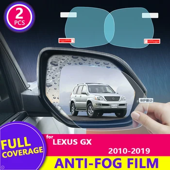 Dážď Film Plný Kryt Spätného Zrkadla Jasné, Anti-Fog Rainproof pre Lexus GX400 GX460 2010-2019 Nálepky Auto Príslušenstvo Tovaru