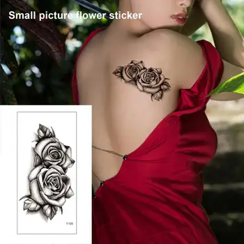 Falošné Tetovanie Tela Non-rozmazané Tetovanie Nálepky Vhodné DIY Kvetinové Módne Tetovanie Tela Nálepky