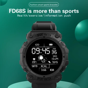 FD68S Smartwatch Mužov Android 260mAh Fotoaparát Srdcovej frekvencie Športové Tracker Smart Hodinky Pre Xiao Telefón Hodinky Obrázok 2
