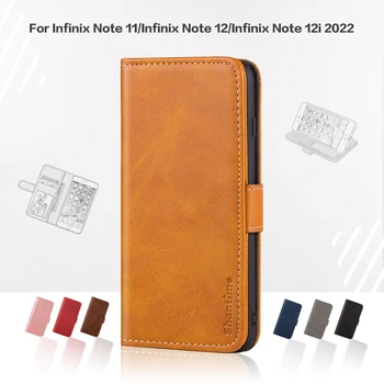 Flip Cover Pre Infinix Poznámka 11 Business Case Luxusné Kožené S Magnetom Peňaženky Prípade Infinix Poznámka 12 Kryt Telefónu