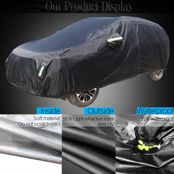 Full Auto Kryt Pre Dodge Neon Vonkajšie Vnútorné Anti-UV slnečník Dážď, Sneh, Ľad Prachu Ochranu Vodotesný Auto Kryt Obrázok 2