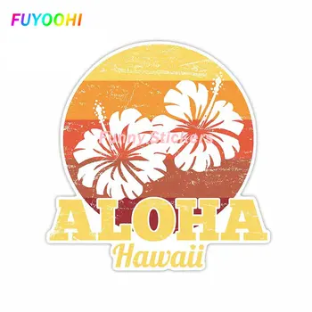 FUYOOHI Hrať Nálepky Hawaii Aloha Lete Retro Auto Samolepky Chladnička čelné Sklo Odtlačkový Nárazníka Anime Auto Assessoires
