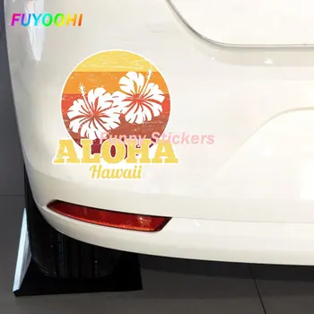 FUYOOHI Hrať Nálepky Hawaii Aloha Lete Retro Auto Samolepky Chladnička čelné Sklo Odtlačkový Nárazníka Anime Auto Assessoires Obrázok 2