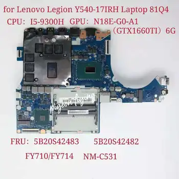 FY710/FY714 NM-C531 pre Lenovo Légie Y540-17IRH Notebook Doske CPU:I5-9300H GPU:N18E-G0-A1(GTX1660TI) 6 G FRU 5B20S42483
