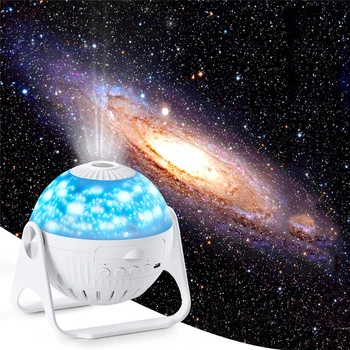 Galaxii mliečna Cesta Nočné Svetlo Projektora Planetárium Projektor 360° Nastaviteľný s Planét Hmlovín Projekčné Lampa pre Deti Darček