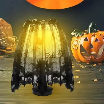 Halloween Tienidlo Lampy Spider Pavučina Lampshades Kryt pre Dekorácie na Stenu Obrázok 2