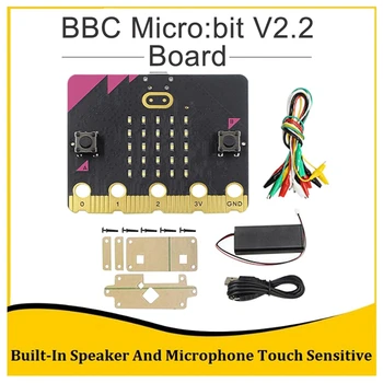 HOT-BBC Micro:Bit V2.2 Prejdite Auta Vstavaný Reproduktor Mikrofón Citlivé na Dotyk Programovateľné Vzdelávania, Rozvoja, Rada Pre DIY Projekt