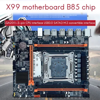 HOT-X99 Doska s vypínačom Kábel usb+SATA Kábel B85 LGA2011-3 4X DDR4 RAM M. 2 PCIE SATA3.0 pre E5 2650V3 2680V3 2620V3 CPU Obrázok 2