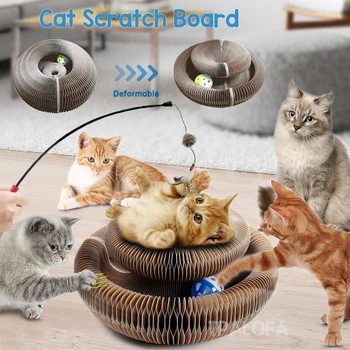 K40 Cat Scratch Rada Magic Orgán Mačka Škrabe Rada Hračiek Pre Mačky S Catnip Loptu Odolné Mačky Brúsenie Pazúr Post Mačka Príslušenstvo