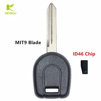 KEYECU Nové Uncut Transpondér Kľúč Zapaľovania ID46 Čip na Mitsubishi Eclipse Snaženia Galant S MIT9 Čepeľ