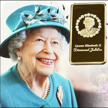 Kráľovná Alžbeta II Zberu Mince Pozlátené Kovové Pamätné Mince Pre Zber